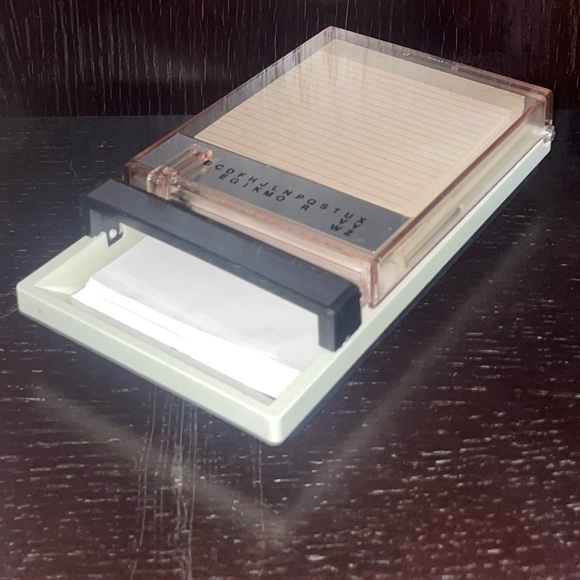 Vintage mid century modern phone number/address & list/memo organizer NOS - Picture 2 of 10